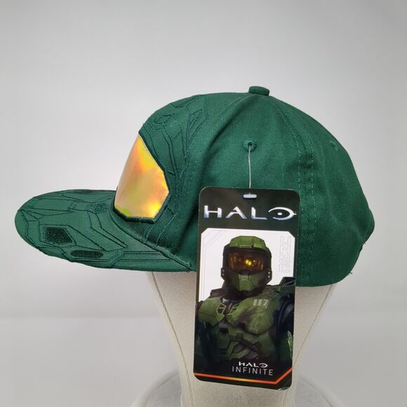 Halo Infinite Slideback Hat Green One Size Adjustable 6 Panel W/Tags - Picture 3 of 9